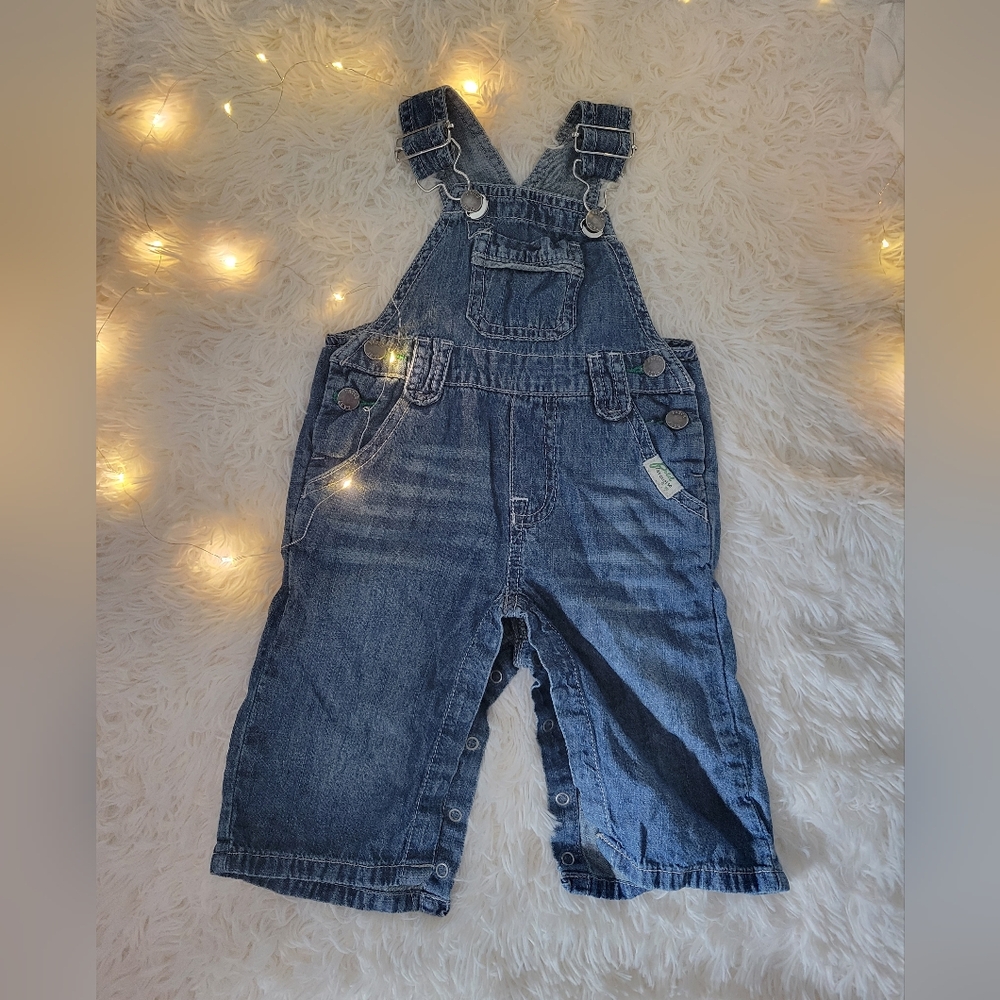 Denim Overalls for Kids - Blue 3-6 Mths